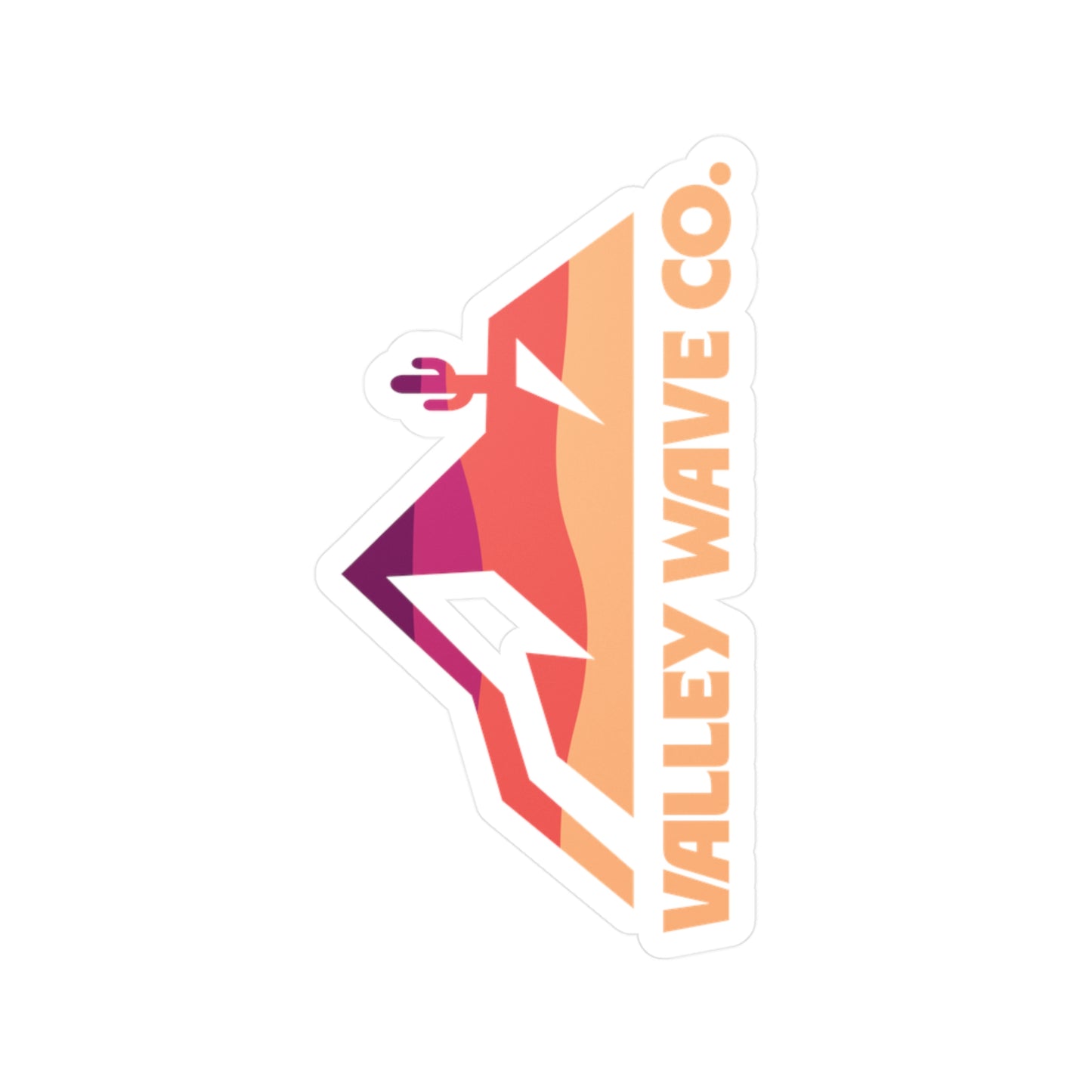 Valley Wave Sunset Sticker