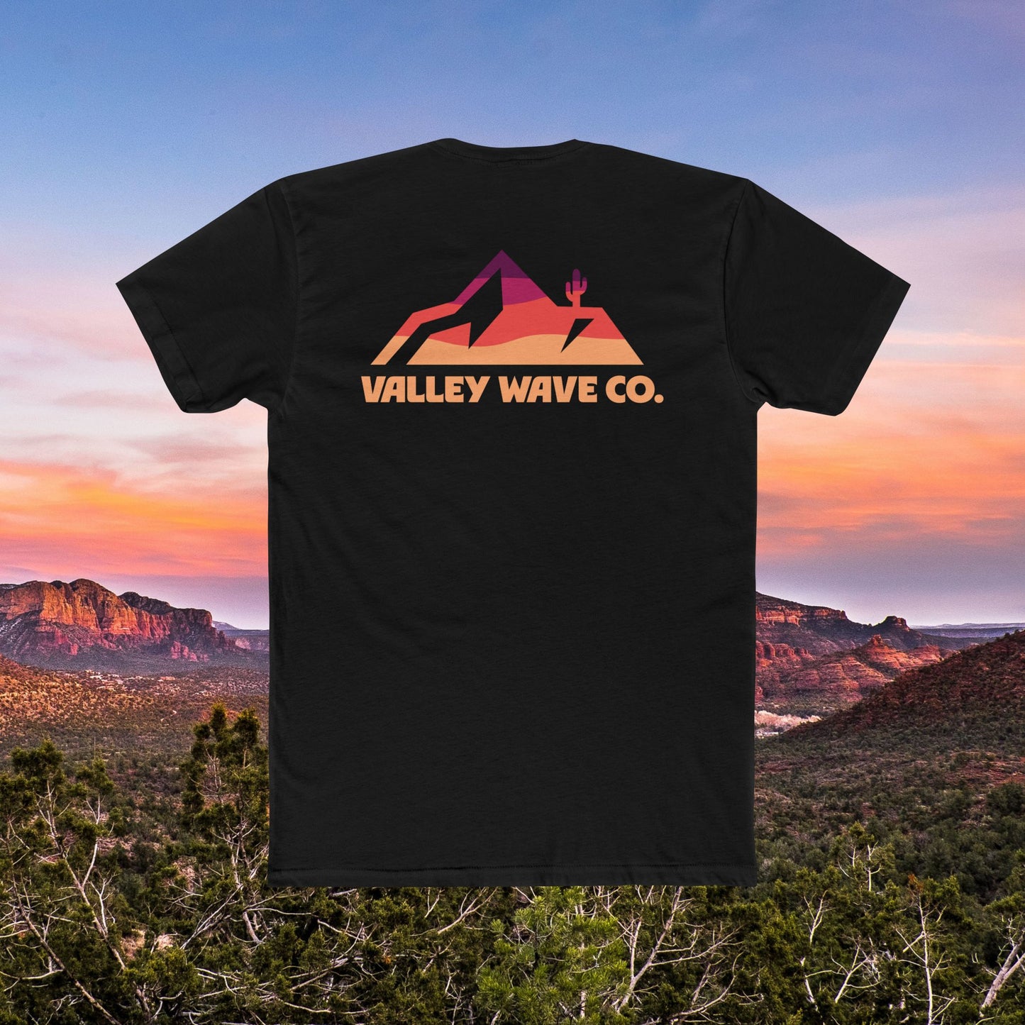 Valley Wave Logo Crew Tee